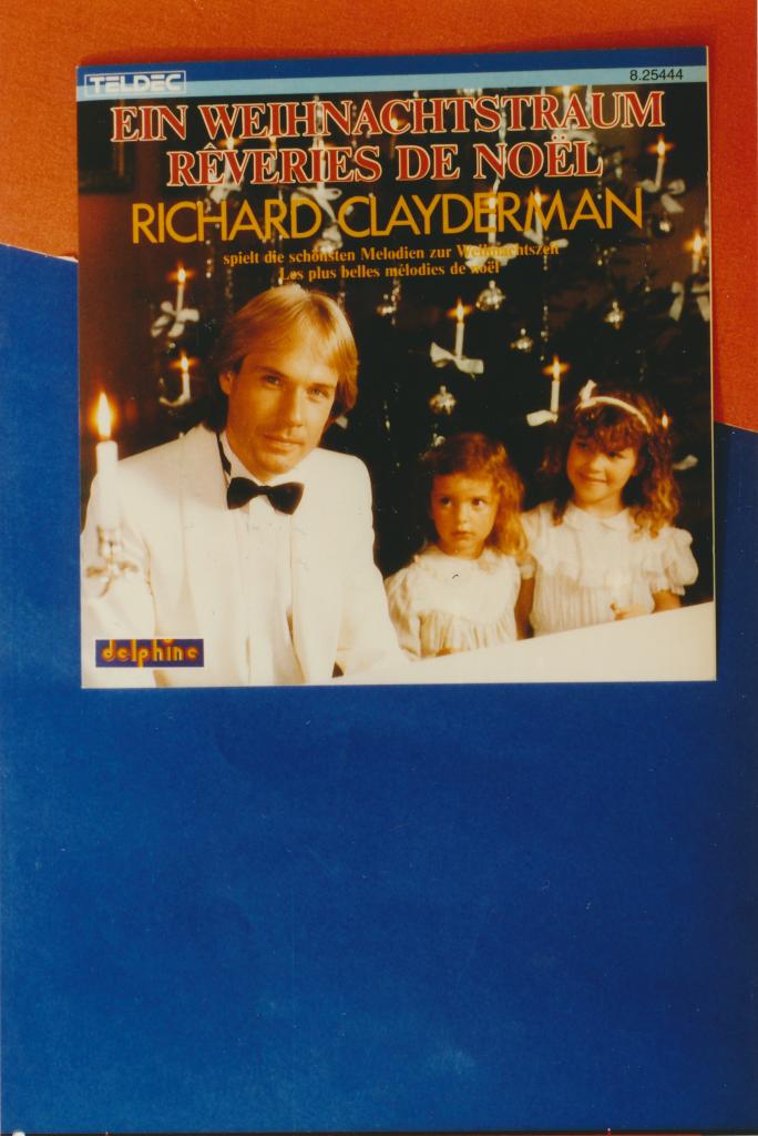 Zenei ízlésünk alapjai I.: Richard Clayderman karácsonyi lemezének borítója (első megjelenés: 1982)